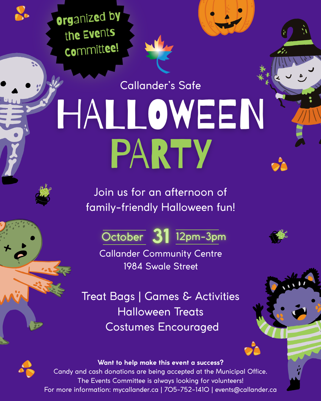 Callander Safe Halloween Returns October 31